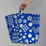 Blue Festival Quilted Storage Basket