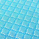 Blue Solid Fish Scale Table Cloth
