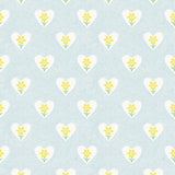 Daffodil Hearts Wallpaper - Sky Blue