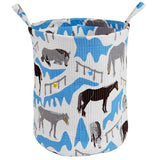 Horse Ranch Quilted Storage Basket