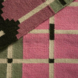 Corbie Flatweave Rug - Pink Azalea