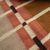 Corbie Flatweave Rug - Taupe Brown