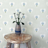 Daffodil Hearts Wallpaper - Celadon