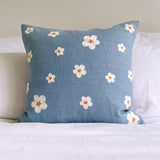 Parakeet Embroidered Cushion Cover