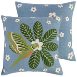 Parakeet Embroidered Cushion Cover