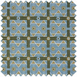 Blue Charbagh Fabric