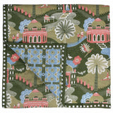 Lodhi Garden Baby Quilt Handmade Cotton Quilted Baby Blanket Inspired by India
