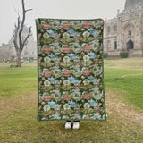 Lodhi Garden Baby Quilt - Handmade Quilted Blanket Cot Quilt Inspired by India