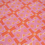 Pink Charbagh Fabric