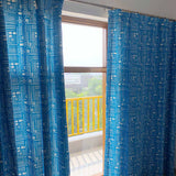 Blue Stone Symbol Fabric