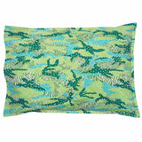 Green Big Cat Camo Duvet Cover Set