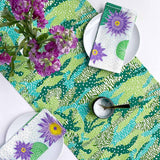 Green Big Cat Camo Table Runner