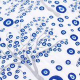 Detail of Evil Eye Tree print baby quilt