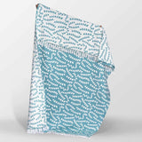 Teal Prayer Flag Woven Throw