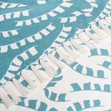 Teal Prayer Flag Woven Throw