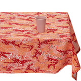 Orange Big Cat Camo Table Cloth