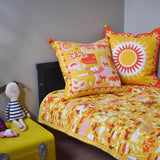 Indian Summer Pom Pom Cushion Cover