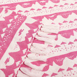 Pink Belle Mare Woven Throw