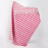 Pink Belle Mare Woven Throw