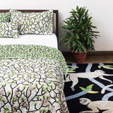 Bedroom with Langur Monkey rug and bedding