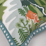 Mountain Zig Zag Quilted Cushion Cover