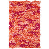 Orange Big Cat Camo Rug hand tufted with camouflage and animal print patterns to make a modern statement rug.