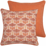 Orange Kullu House Cushion Cover