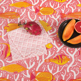 Pink Fish Scale Napkins - Set of 2