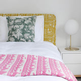 Pink Belle Mare Woven Throw