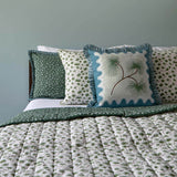 Pine Ruffle Cushion Cover