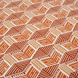 Orange Kullu House Fabric