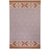 Stone and Terracotta Manali Flatweave Wool Rug