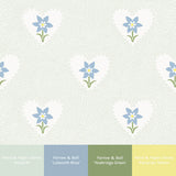 Daffodil Hearts Wallpaper - Celadon