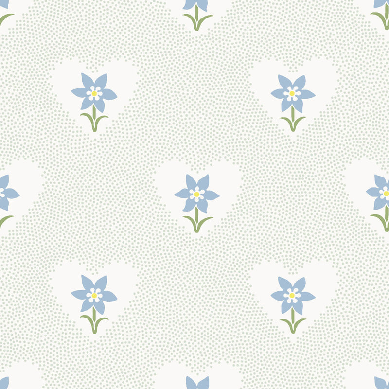 Daffodil Hearts Wallpaper - Celadon