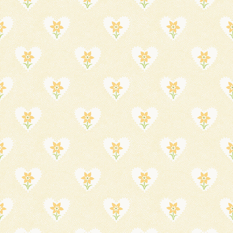 Daffodil Hearts Wallpaper - Yellow