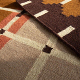 Corbie Flatweave Rug - Taupe Brown