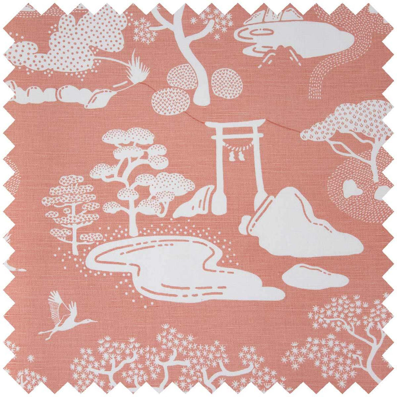 Dusty Pink Zen Onsen Garden Fabric