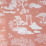 Dusty Pink Zen Onsen Garden Fabric