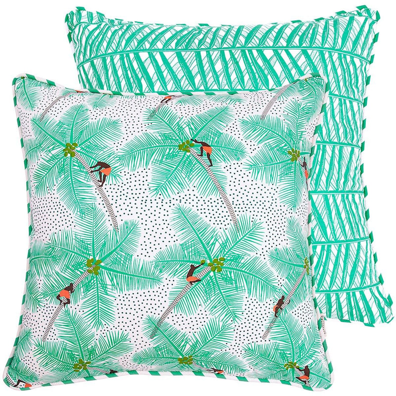 Coconut Palm Pickers Cushion Cover - Sample