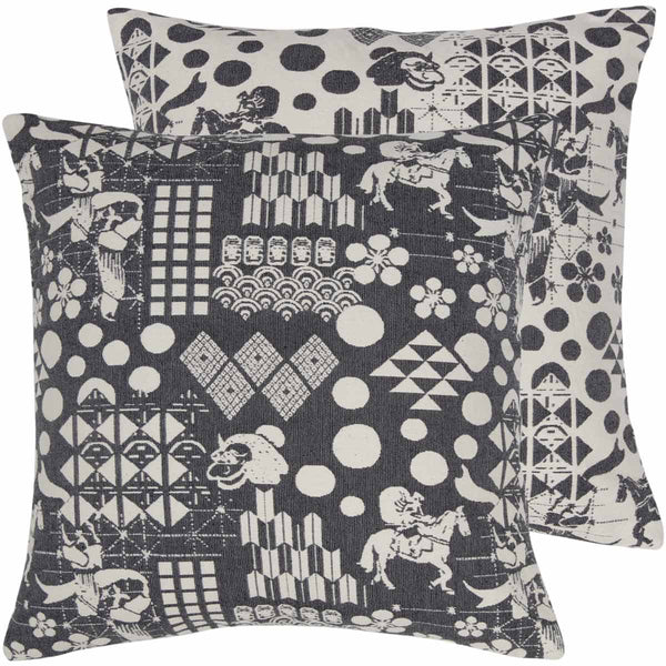 Grey Festival Woven Cushion Cover - Sample