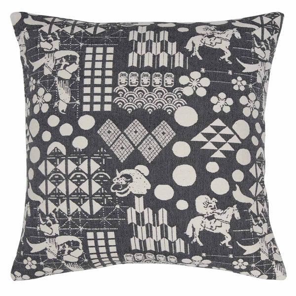 Grey Festival Woven Cushion Cover - Sample