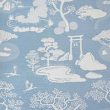 Powder Blue Zen Onsen Garden Fabric