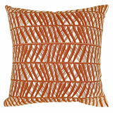 Rust Palm Weave Cushion Cover - Sample