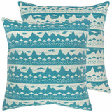 Blue Belle Mare Woven Cushion Cover - Sample