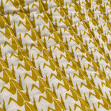 Yellow Crane Quilted Throw - Sample