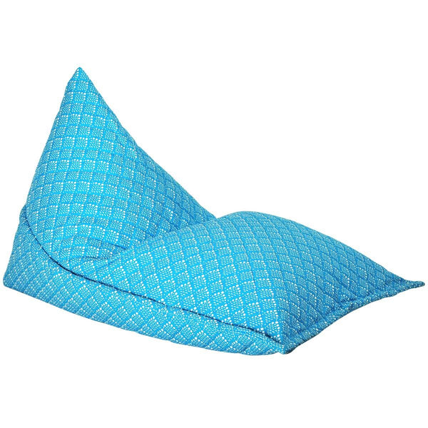 Blue Solid Fish Scale Bean Bag
