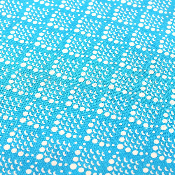 Blue Solid Fish Scale Fabric