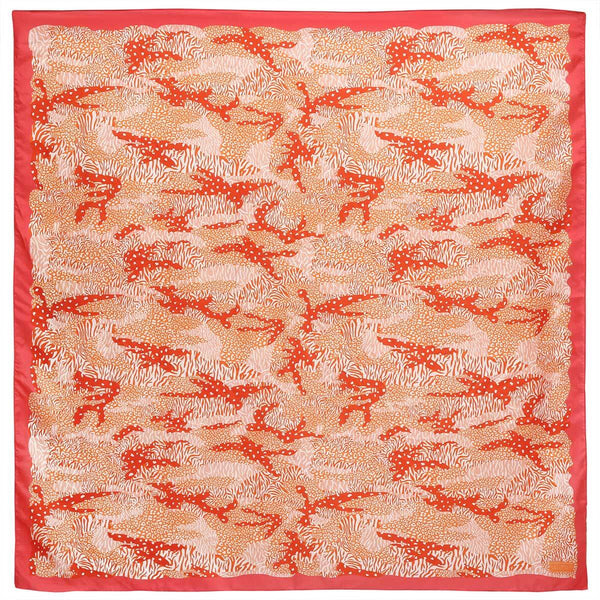 Orange Big Cat Camo Silk Scarf – Safomasi