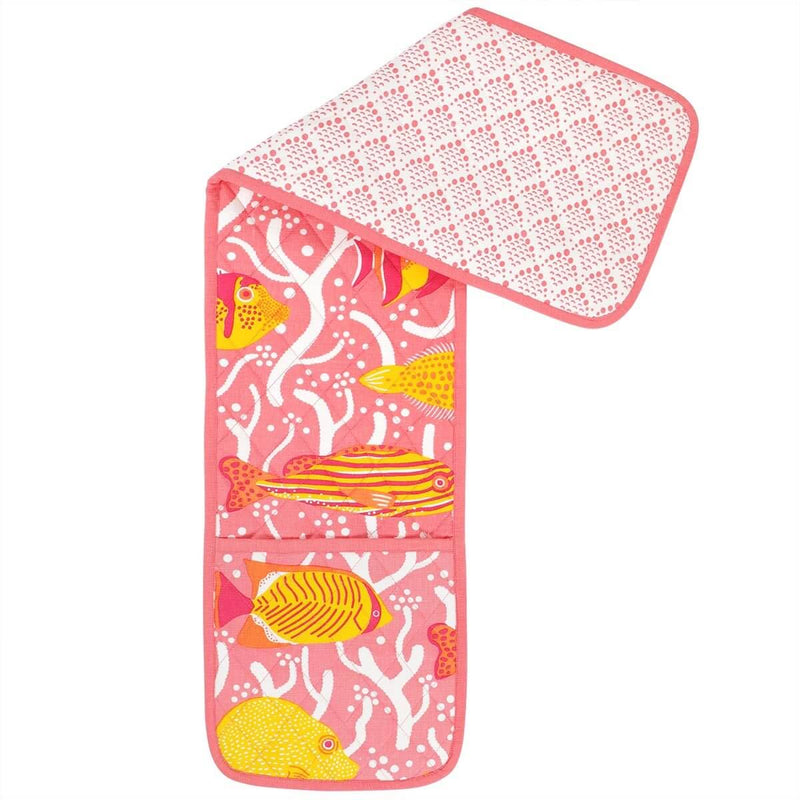 Pink Coral Reef Double Oven Glove
