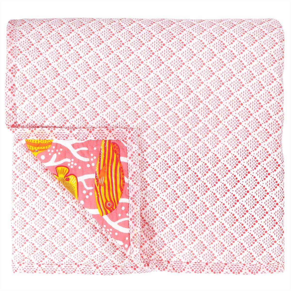 Pink Coral Reef Quilt Safomasi pink-coral-reef-quilt-safomasi